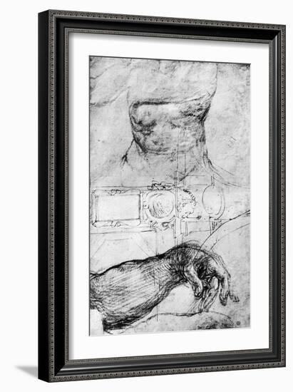 Studies for the Ceiling of the Sistine Chapel, Rome, 1913-Caravaggio-Framed Giclee Print