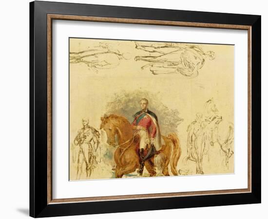 Studies for the Duke of Wellington (1769-1852)-Sir George Hayter-Framed Giclee Print