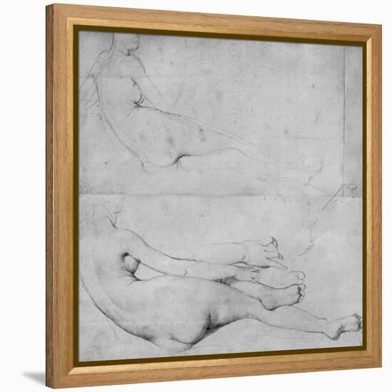 Studies for the Grande Odalisque-Jean-Auguste-Dominique Ingres-Framed Premier Image Canvas