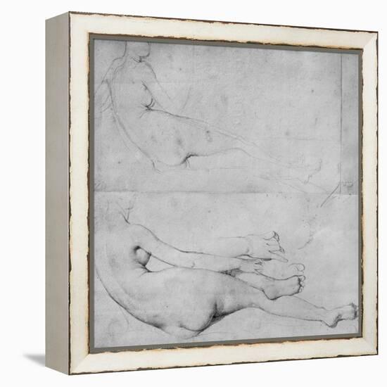 Studies for the Grande Odalisque-Jean-Auguste-Dominique Ingres-Framed Premier Image Canvas