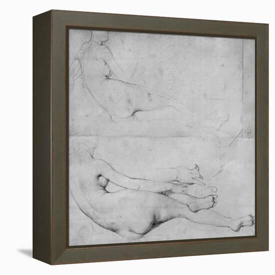 Studies for the Grande Odalisque-Jean-Auguste-Dominique Ingres-Framed Premier Image Canvas