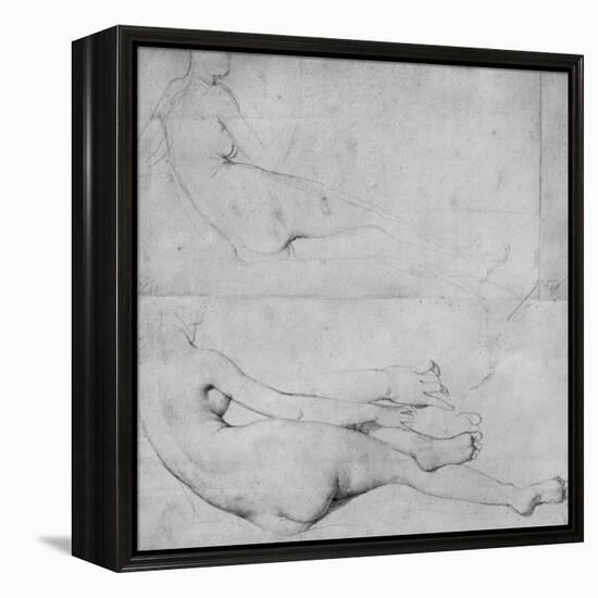 Studies for the Grande Odalisque-Jean-Auguste-Dominique Ingres-Framed Premier Image Canvas
