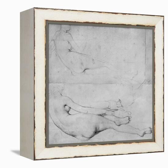 Studies for the Grande Odalisque-Jean-Auguste-Dominique Ingres-Framed Premier Image Canvas