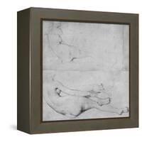 Studies for the Grande Odalisque-Jean-Auguste-Dominique Ingres-Framed Premier Image Canvas