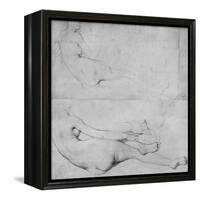 Studies for the Grande Odalisque-Jean-Auguste-Dominique Ingres-Framed Premier Image Canvas