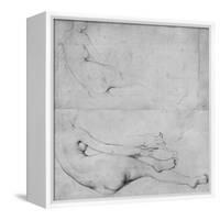 Studies for the Grande Odalisque-Jean-Auguste-Dominique Ingres-Framed Premier Image Canvas