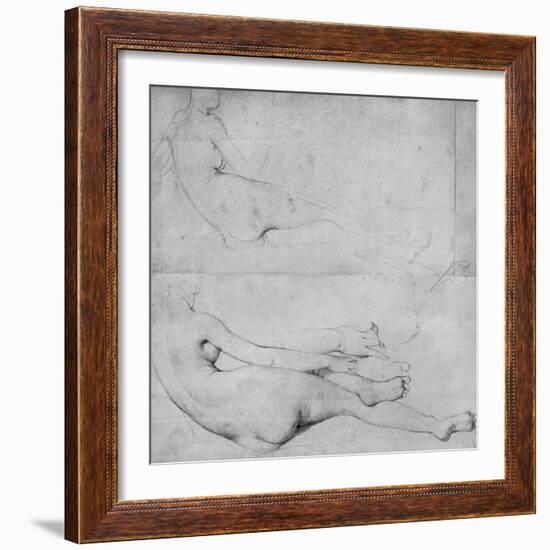Studies for the Grande Odalisque-Jean-Auguste-Dominique Ingres-Framed Giclee Print
