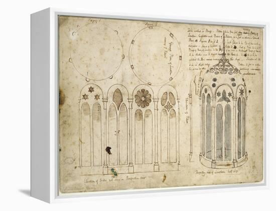 Studies for the Lantern in 'The Light of the World', 1851-52 ( Pen & Brown Ink over Graphite on Dis-William Holman Hunt-Framed Premier Image Canvas