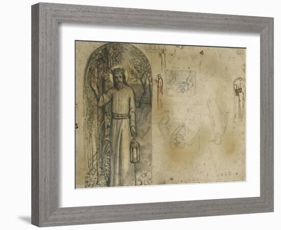 Studies for 'The Light of the World'-William Holman Hunt-Framed Giclee Print