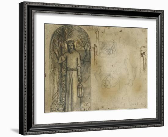 Studies for 'The Light of the World'-William Holman Hunt-Framed Giclee Print