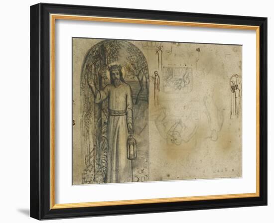 Studies for 'The Light of the World'-William Holman Hunt-Framed Giclee Print