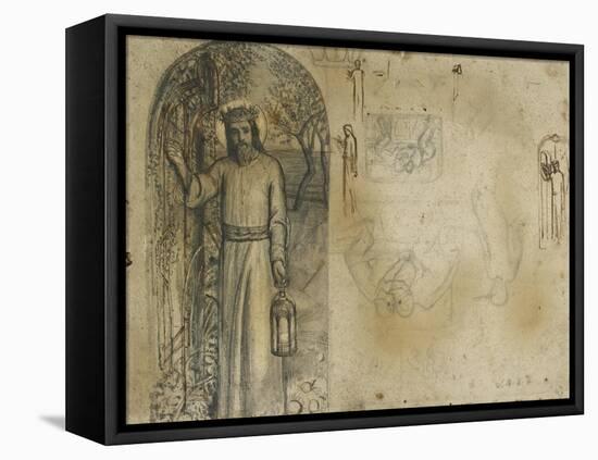 Studies for 'The Light of the World'-William Holman Hunt-Framed Premier Image Canvas