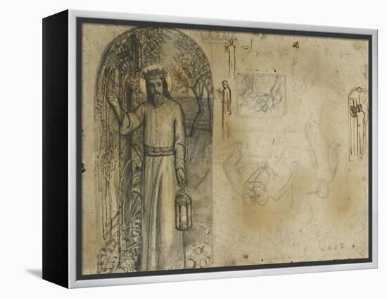 Studies for 'The Light of the World'-William Holman Hunt-Framed Premier Image Canvas