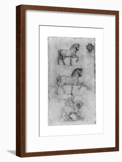 Studies for the Trivulzio Monument, C1508-Leonardo da Vinci-Framed Premium Giclee Print
