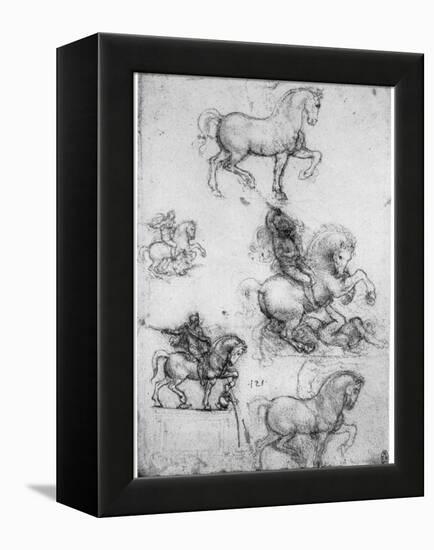 Studies for the Trivulzio Monument, C1508-Leonardo da Vinci-Framed Premier Image Canvas