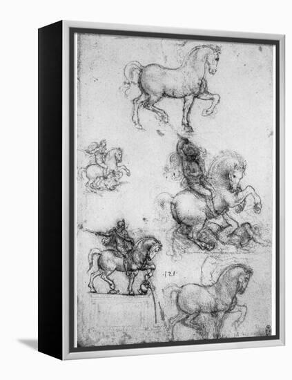 Studies for the Trivulzio Monument, C1508-Leonardo da Vinci-Framed Premier Image Canvas