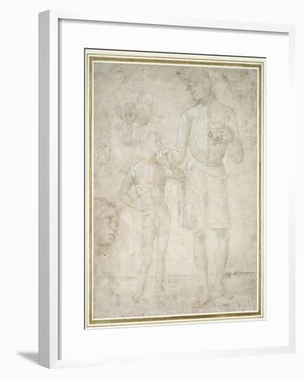 Studies for Tobias and the Angel-Pietro Perugino-Framed Giclee Print