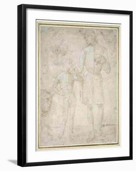 Studies for Tobias and the Angel-Pietro Perugino-Framed Giclee Print