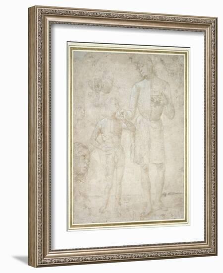 Studies for Tobias and the Angel-Pietro Perugino-Framed Giclee Print