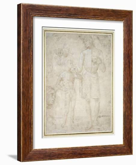 Studies for Tobias and the Angel-Pietro Perugino-Framed Giclee Print