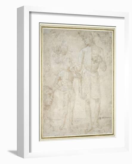 Studies for Tobias and the Angel-Pietro Perugino-Framed Giclee Print