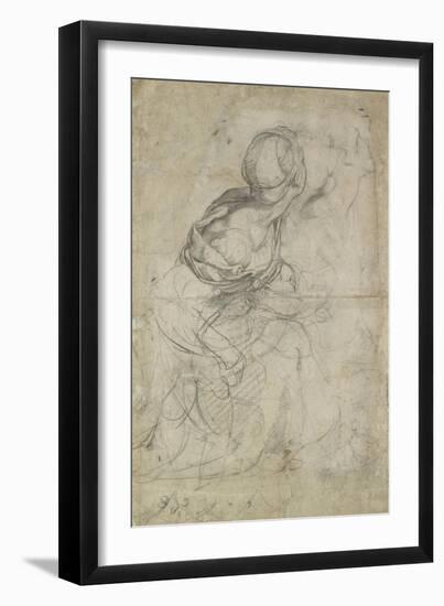 Studies for Two Kneeling Women-Raphael-Framed Giclee Print