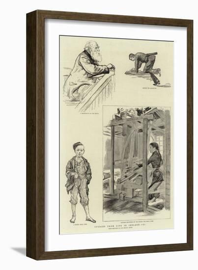 Studies from Life in Ireland, XI-null-Framed Giclee Print