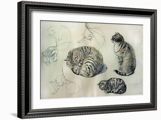 Studies of a cat, 1971-John Stanton Ward-Framed Giclee Print