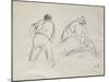 Studies of a Male and a Female Harvester-Camille Pissarro-Mounted Giclee Print