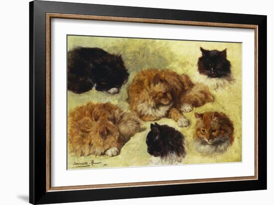 Studies of Cats-Henriette Ronner-Knip-Framed Giclee Print