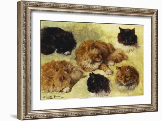 Studies of Cats-Henriette Ronner-Knip-Framed Giclee Print