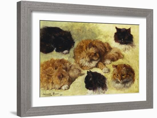 Studies of Cats-Henriette Ronner-Knip-Framed Giclee Print