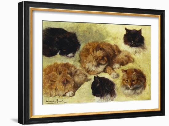 Studies of Cats-Henriette Ronner-Knip-Framed Giclee Print