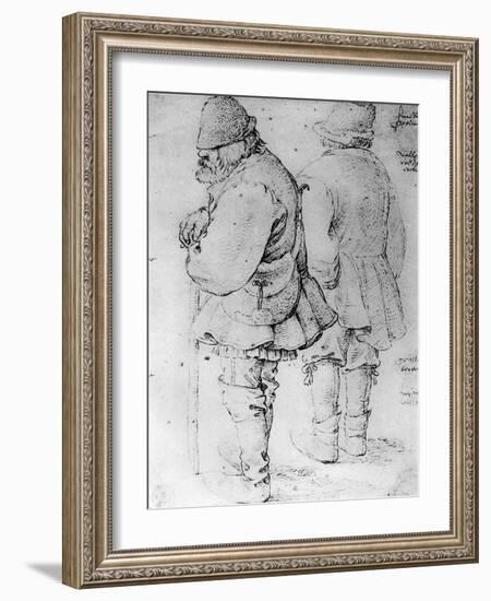 Studies of Peasants, 1913-Pieter Bruegel the Elder-Framed Giclee Print