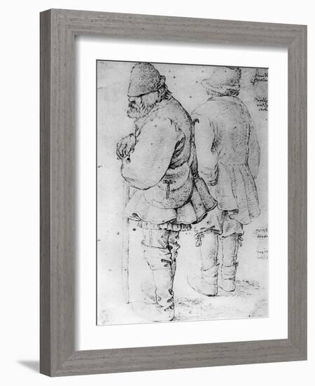 Studies of Peasants, 1913-Pieter Bruegel the Elder-Framed Giclee Print