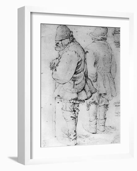 Studies of Peasants, 1913-Pieter Bruegel the Elder-Framed Giclee Print