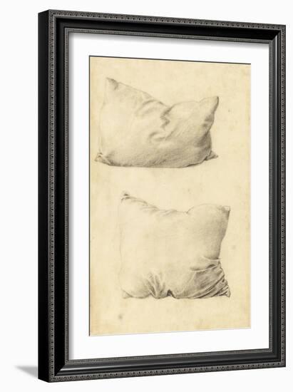 Studies of Pillows (Pencil)-Edward Burne-Jones-Framed Giclee Print