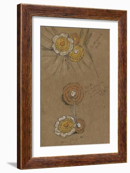 Studies of Rosettes, 1871-74-James Abbott McNeill Whistler-Framed Giclee Print