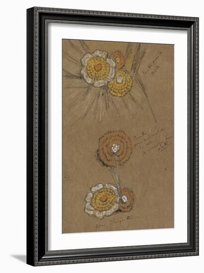 Studies of Rosettes, 1871-74-James Abbott McNeill Whistler-Framed Giclee Print