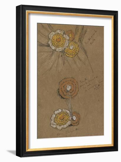 Studies of Rosettes, 1871-74-James Abbott McNeill Whistler-Framed Giclee Print