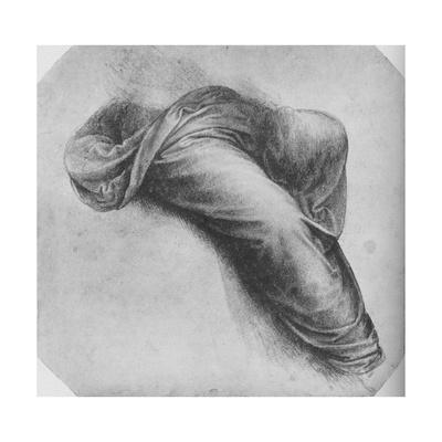 Studies Of The Drapery Of A Figure Seated To Right C1480 1945