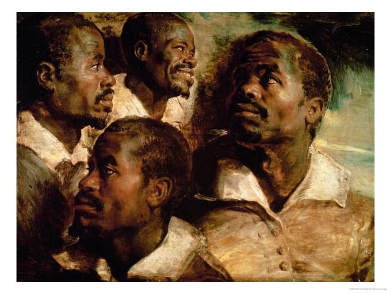 Studies Of The Head Of A Black Man Giclee Print Peter Paul