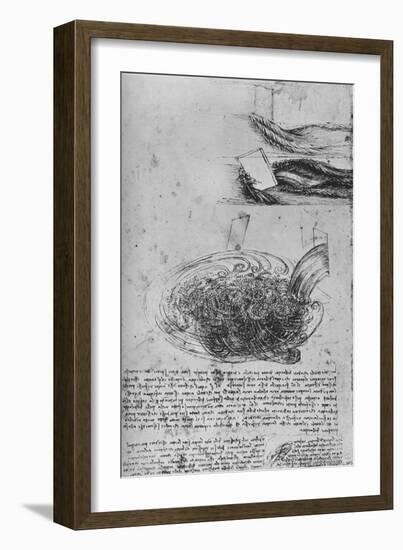 'Studies of Water Formations', c1480 (1945)-Leonardo Da Vinci-Framed Giclee Print