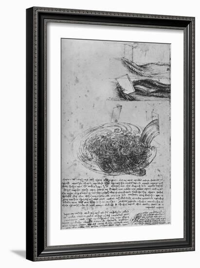 'Studies of Water Formations', c1480 (1945)-Leonardo Da Vinci-Framed Giclee Print