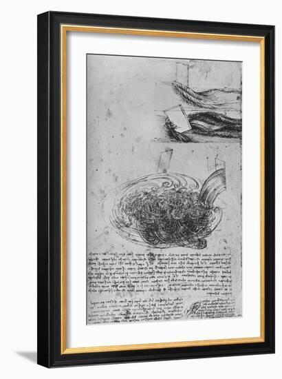 'Studies of Water Formations', c1480 (1945)-Leonardo Da Vinci-Framed Giclee Print