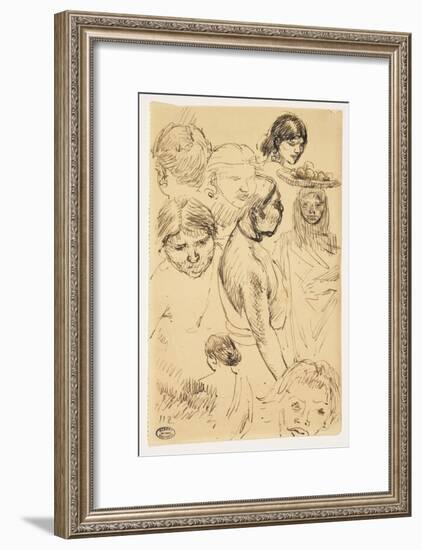 Studies of Women-Paul Albert Besnard-Framed Giclee Print