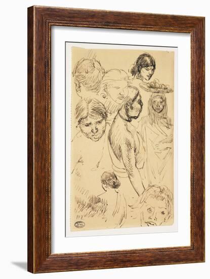 Studies of Women-Paul Albert Besnard-Framed Giclee Print