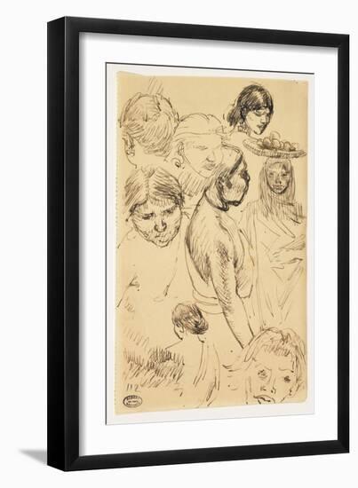 Studies of Women-Paul Albert Besnard-Framed Giclee Print