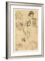 Studies of Women-Paul Albert Besnard-Framed Giclee Print