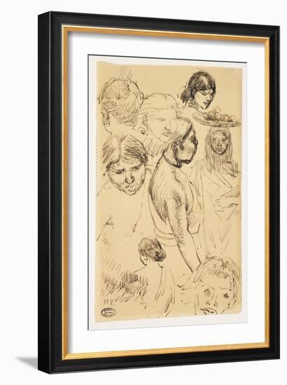 Studies of Women-Paul Albert Besnard-Framed Giclee Print